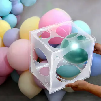 11 отверстий, 2-10-дюймовая коробка для размеров воздушных шаров, Складной Инструмент для измерения воздушных шаров Для украшения воздушных шаров, Арки из воздушных шаров, Колонны из воздушных шаров Изображение
