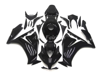 4Gifts Новый комплект обтекателей для мотоциклов ABS, подходящий для HONDA CBR1000RR 2012 2013 2014 2015 2016 12 13 14 15 16 Комплект кузова Черный блестящий Изображение