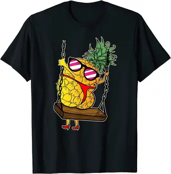 Крутая дизайнерская футболка премиум-класса с ананасом, отличная забавная идея подарка Для мужчин Изображение