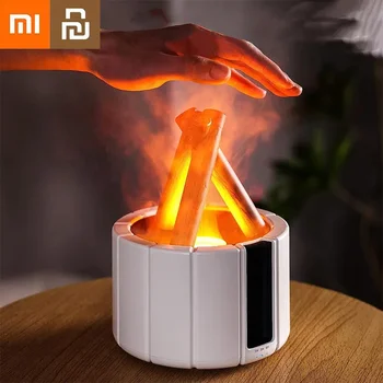 Xiaomi Youpin Увлажнитель воздуха с пламенем, увлажнители с эфирными маслами, мини-диффузор, атмосферный свет, помогающий уснуть, ароматический диффузор для дома Изображение