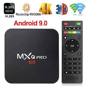 НОВЫЙ Smart TV Box 4K HD Android 9,0 Rockchip RK3066 2,4 G/5G WIFI 3D Видео Медиаплеер Домашний Кинотеатр TV Box MXQ Pro Телеприставка Изображение