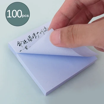 100 листов Блокнотов Morandi Sticky notes Размещает Канцелярские бумажные наклейки Posted It Блокнот для заметок Записная книжка Школьные Офисные принадлежности Изображение
