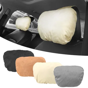 Автомобильная подушка для головы и шеи, мягкий автомобильный подголовник, Автомобильная подушка для шеи, Дышащая Изображение
