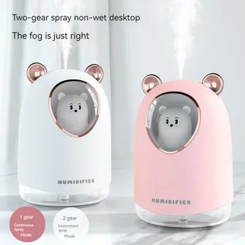 Новый увлажнитель воздуха cute pet cute bear, USB мини-очиститель воздуха для автомобиля, домашний маленький увлажнитель для увлажнения, креативный увлажнитель воздуха Изображение