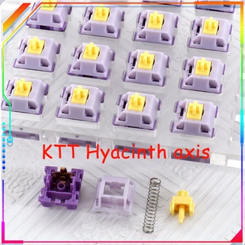Ktt Hyacinth Axis 5-контактный переключатель Механическая игровая клавиатура Mx Structure Линейная Ось для настольного компьютера Keydous Keyset Keycap Office Изображение
