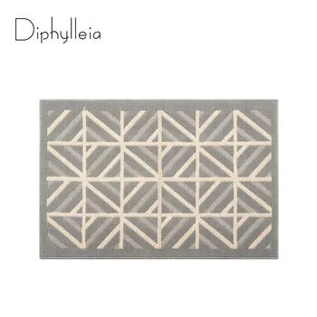 Дифиллея В марокканском стиле, Геометрические коврики с переплетением, Нескользящие, моющиеся, для улицы, для кухни, ванной, столовой Изображение