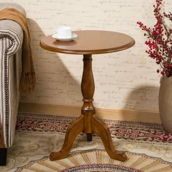 Мебель для гостиной в скандинавском стиле Простой Круглый стол Маленький столик Журнальный столик Креативный Приставной столик Легко Моющийся Большой Рабочий стол Изображение