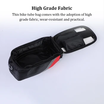 Сумка для велосипедной рамы, сумки для экрана телефона, чехлы для телефона для велоспорта на открытом воздухе Изображение