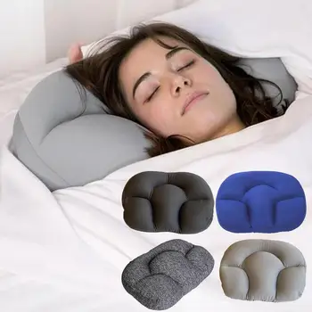 Подушка для сна Эргономичный моющийся дизайн, уменьшающий храп, Диспепсию, Спинка для сна сбоку, облегчающая боль, Постельные принадлежности Изображение