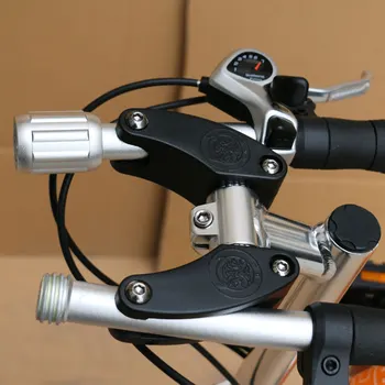 Крутой складной руль из алюминиевого сплава, складной велосипед MTB, руль для горного велосипеда для езды на велосипеде на открытом воздухе Изображение