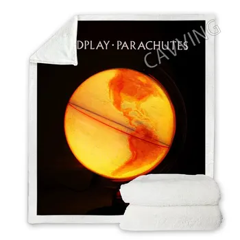 Coldplay Band 3D Печатное Шерп-Одеяло Прямоугольное Одеяло Текстиль Флис Носимое Одеяло Пледы Домашний Декор Изображение
