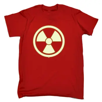 Радиоактивное свечение в темноте - Мужская забавная подарочная футболка-новинка, футболки Изображение
