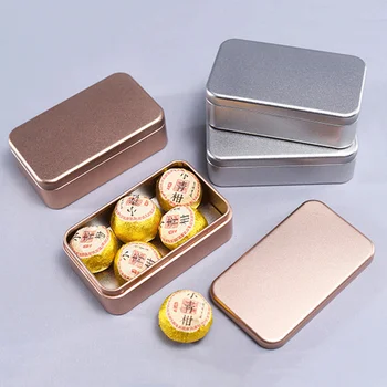 Жестяная коробка для хранения закусок в китайском стиле, металлические банки для конфет, кухонная герметичная канистра, удобная коробка для чая Изображение