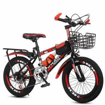 Детский горный велосипед 18-дюймовый велосипед с переменной скоростью, Рама из высокоуглеродистой стали, Безопасная Несущая Губка, удобное Седло Изображение