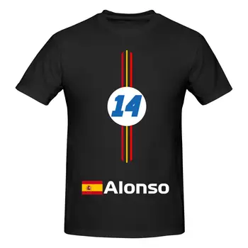 Футболка Fernando Alonso 2023 Awesome 14 Хлопковая рубашка с коротким рукавом мужская Изображение