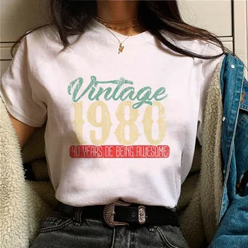 Мужские футболки с 40-летием 1991 года, женская уличная одежда из аниме, футболка с мангой, одежда для девочек y2k Изображение