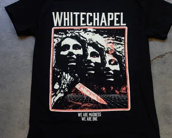 Whitechapel we are one черная футболка Унисекс Всех размеров TA4100 с длинными рукавами Изображение