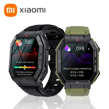 Xiaomi Оригинальные НОВЫЕ Смарт-Часы Мужские K55 Bluetooth Smartwatch Для Мужчин Монитор Здоровья Водонепроницаемые Часы Для Android IOS Пользовательский Циферблат Изображение