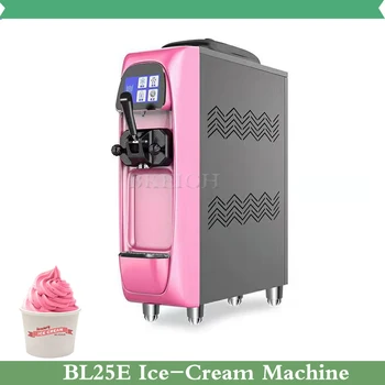Небольшая настольная машина для производства замороженного йогурта, Коммерческая машина для производства мягкого мороженого, Высокоэффективная машина для производства мороженого с фруктами Изображение