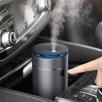 Автомобильный увлажнитель USB Очиститель воздуха Освежитель воздуха со светодиодной подсветкой для ароматерапии автомобиля Диффузор Изображение