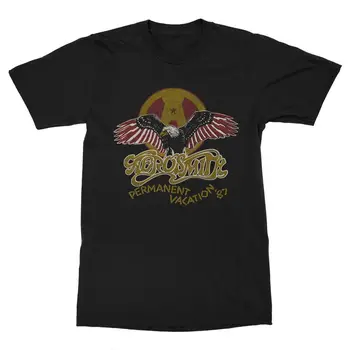 Футболка Aerosmith Permanent Vacation, хлопковая футболка к 35-летию Стивена Тайлера Изображение