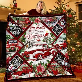 Рождественское Фланелевое одеяло, Веселого Рождества, Мягкое подарочное одеяло, украшение для дома, одеяло для дивана, Постельное белье для гостиной, Легкое Изображение