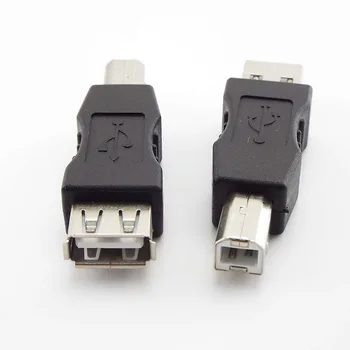 Высокоскоростной разъем USB 2.0 типа a для преобразователя типа a в разъем типа b адаптер розничного порта для печати на принтере USB Изображение