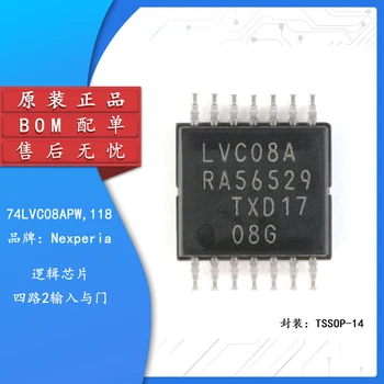 10 шт. Оригинальный аутентичный 74LVC08APW, 118 TSSOP-14 четырехпозиционный логический чип с 2 входами и вентилями Изображение