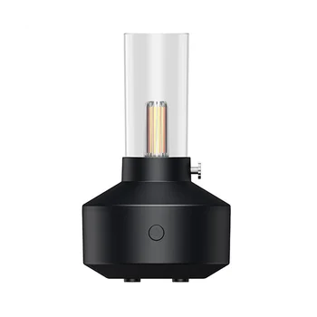 Ретро-рассеиватель света Essential Oi LED Ночник с нитью накаливания 150 мл, Увлажнитель воздуха, работает 5-8 часов, Черный Изображение