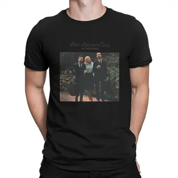 Мужская музыкальная футболка In The Wind, хлопковые топы Peter Paul And Mary Band, винтажная футболка с коротким рукавом и круглым вырезом, идея подарка Изображение