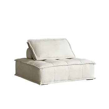 Роскошный современный итальянский диван для гостиной, Квадратный диван, Дизайнерская мебель для секционных диванов, хлопчатобумажные и льняные ткани Изображение