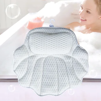 Спа-подушка для шеи, Моющаяся ванна, Многофункциональная Массажная подушка в форме ракушки, Белые Высококачественные Гостиничные подушки для дома Изображение