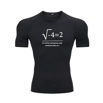 Мужская футболка Высокого качества из 100% хлопка с коротким рукавом, забавная математическая футболка с принтом, крутая мужская футболка с круглым вырезом, мужская футболка, топы Изображение