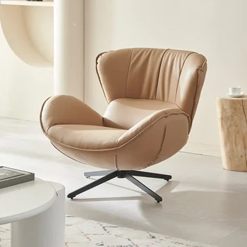Поддержите Винтажный диван-кресло, современный офисный одноместный скандинавский диван-кресло, украшения для гостиной для скандинавских взрослых Изображение