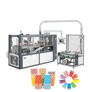 Автоматическая машина для изготовления бумажных стаканчиков YG China, Формовочная машина для кофейных стаканчиков, Бумажный стаканчик Изображение