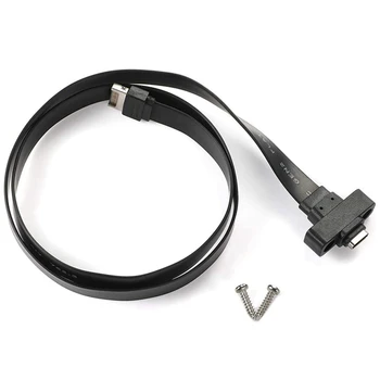 3X Удлинительный кабель USB 3.1 от типа E до типа C на передней панели, внутренний кабель-адаптер Gen 2 (10 Гбит /С), с 2 винтами (50 см) Изображение