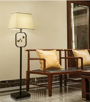 Новая китайская настольная лампа прикроватная лампа для спальни современный ретро Дзен гостиная кабинет гостиничный проект светодиодная декоративная настольная лампа Изображение