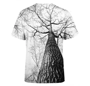 графические футболки Унисекс, футболка с принтом Crew по всему телу, 3D Рубашка, рубашка с Мандалой, Черно-белая рубашка, Красочная футболка, 3D Футболка с деревом, Рубашка Изображение