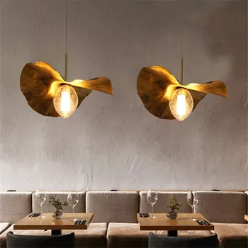Винтажный подвесной светильник Nordic lotus lamp минималистичный дизайн, освещение гостиной, украшение домашней столовой, кухонные светильники Изображение
