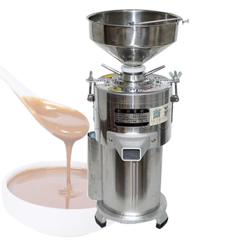 Машина для производства арахисового масла с соевым молоком и кунжутом 220 В Коммерческая машина для производства арахисового масла с орехами Изображение