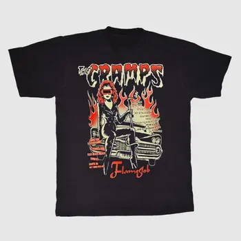 Винтажная футболка 1994 года The Cramps Flamejob Tour U2960 Изображение