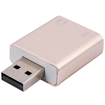 Звуковая карта 4X USB 7.1 Внешний USB-разъем 3,5 Мм Для наушников, стереозвук, микрофон, Звуковая карта для ПК, ноутбука Изображение