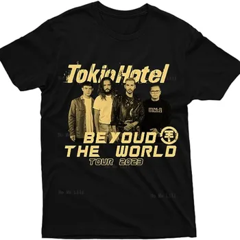 Мужские футболки Tokio Hotel Meme, высококачественная хлопковая футболка унисекс большого размера Изображение