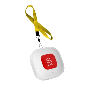 Беспроводной пейджер для сиделки Tuya Wifi Кнопка экстренного вызова Телефонный передатчик оповещения для пациента Изображение