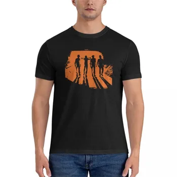 брендовая мужская хлопковая футболка оранжевого цвета для мужчин и женщин, классическая футболка, футболка оверсайз, футболки для мужчин из хлопка Изображение